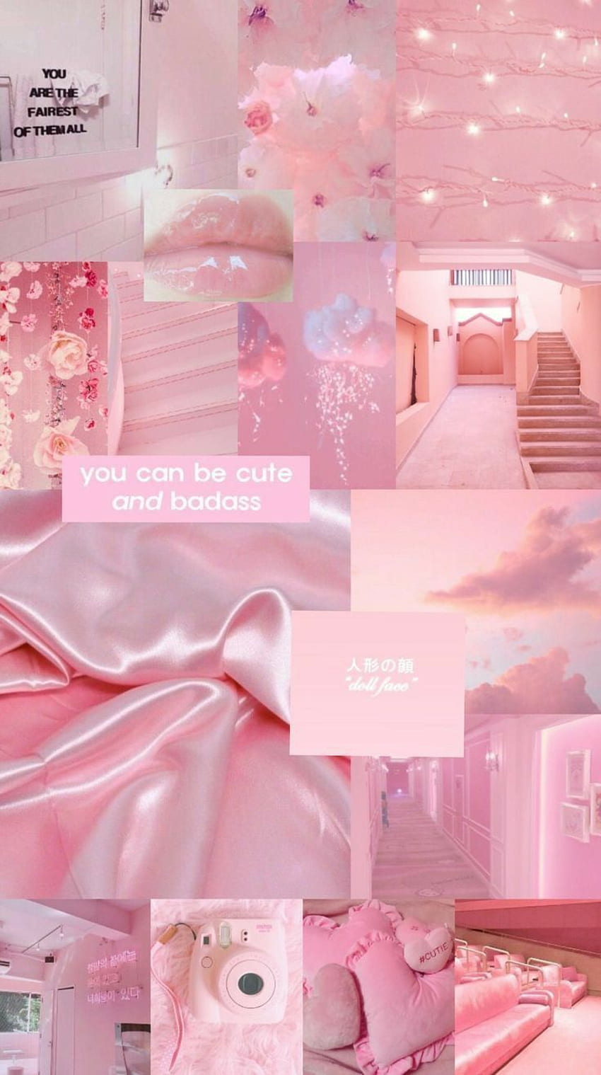 Girly Pink _ Girly през 2020 г. Розово момиче, розово и синьо, пастелна розова естетика HD тапет за телефон