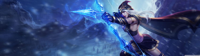 League Of Legends Ashe the Frost Archer Ultra Background for U TV : & UltraWide & Laptop : Multi Display, Dual & Triple Monitor : Tablet : Smartphone, 5120 X 1440 Anime HD wallpaper