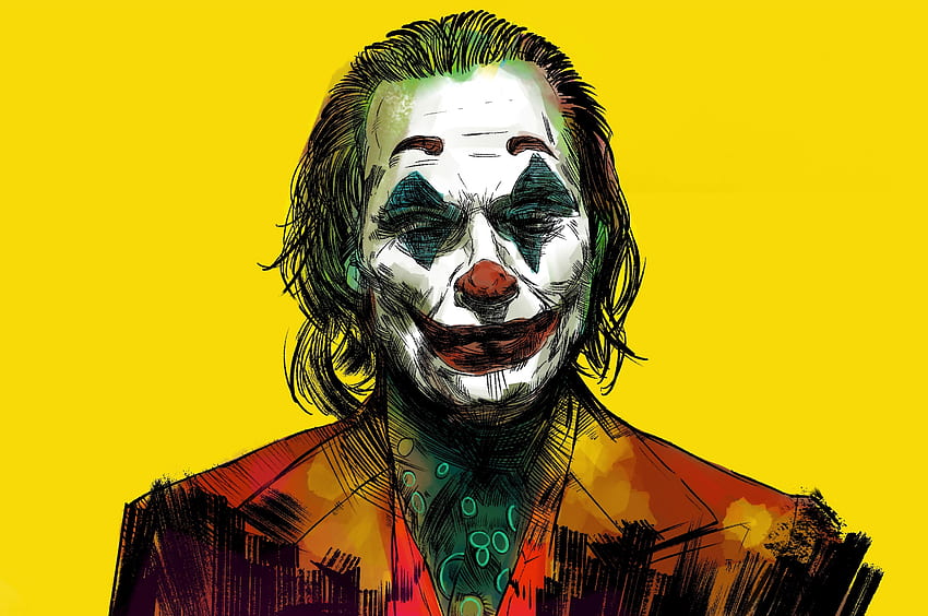 Joker, villian, make up, man HD wallpaper