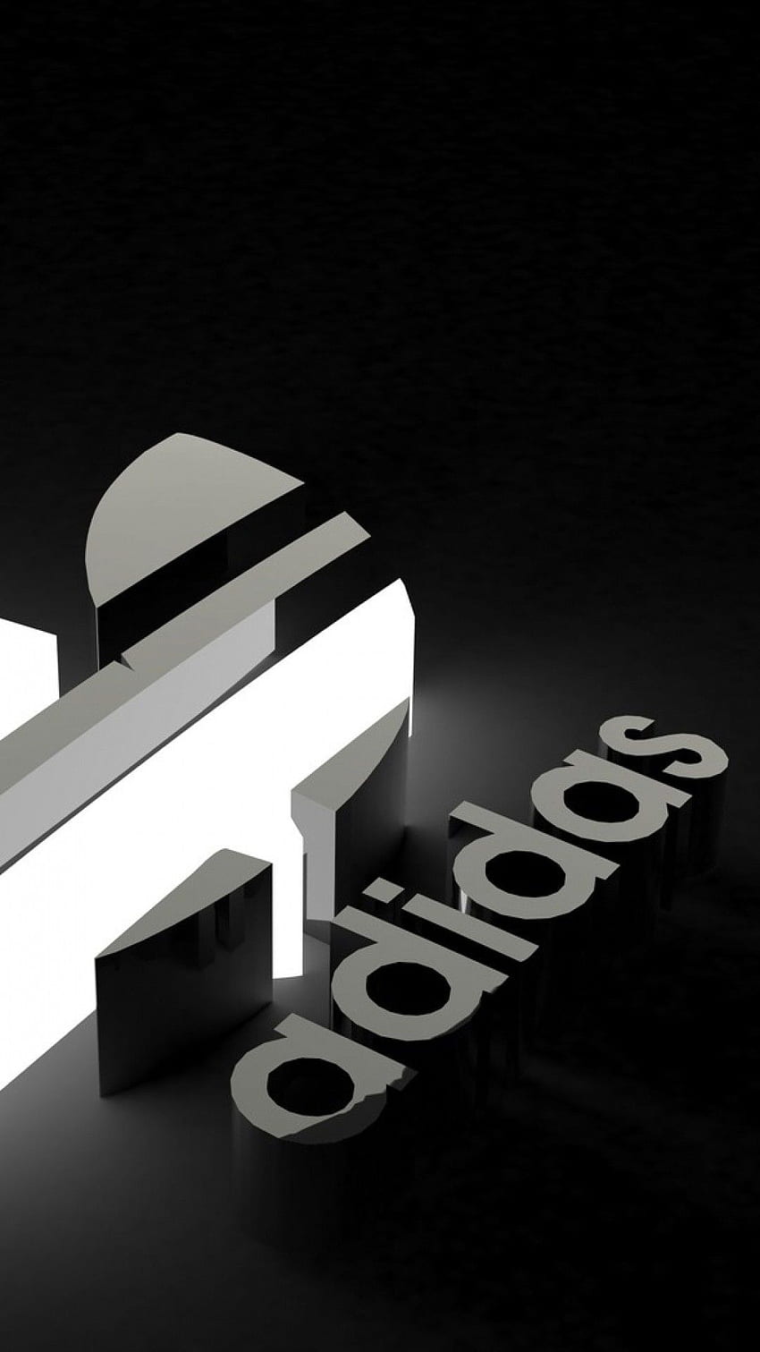 3D Adidas iPhone Logo Tło Kolorowy Windows Wyświetlacz Apple, Cool 3D Adidas Tapeta na telefon HD