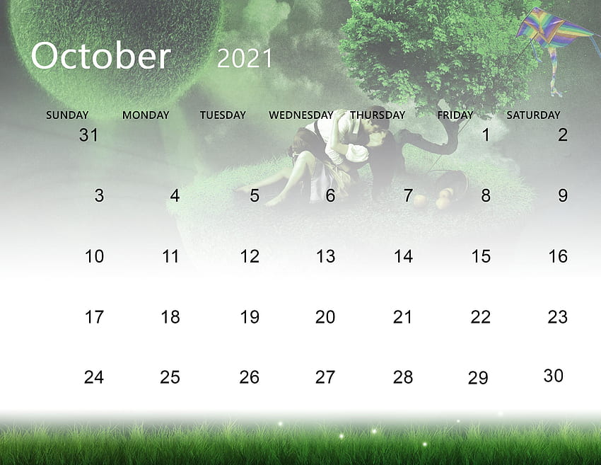 Cute October 2021 Calendar & Wall Paper HD wallpaper