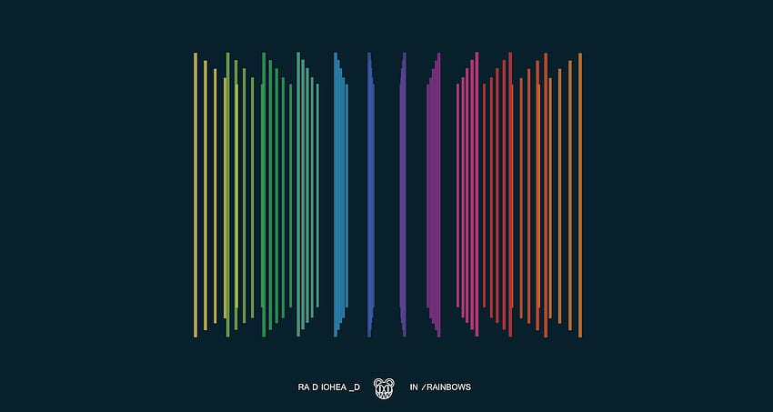 Minimalist In Rainbows oparty na scenografii zespołu Radiohead Tapeta HD