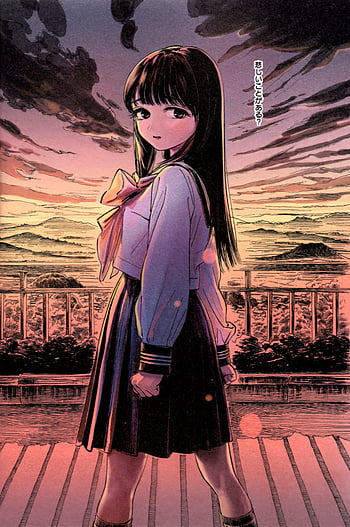 Anime Akebis Sailor Uniform HD Wallpaper by ゼット
