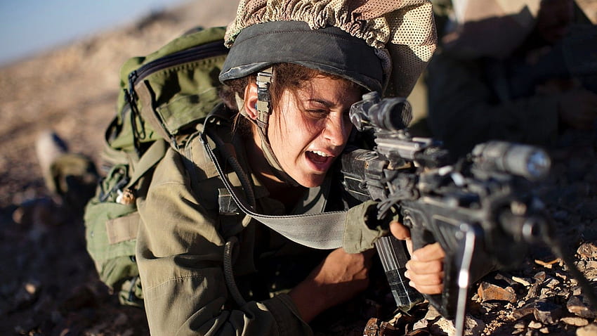 Женска армейска бойна униформа. , IDF HD тапет