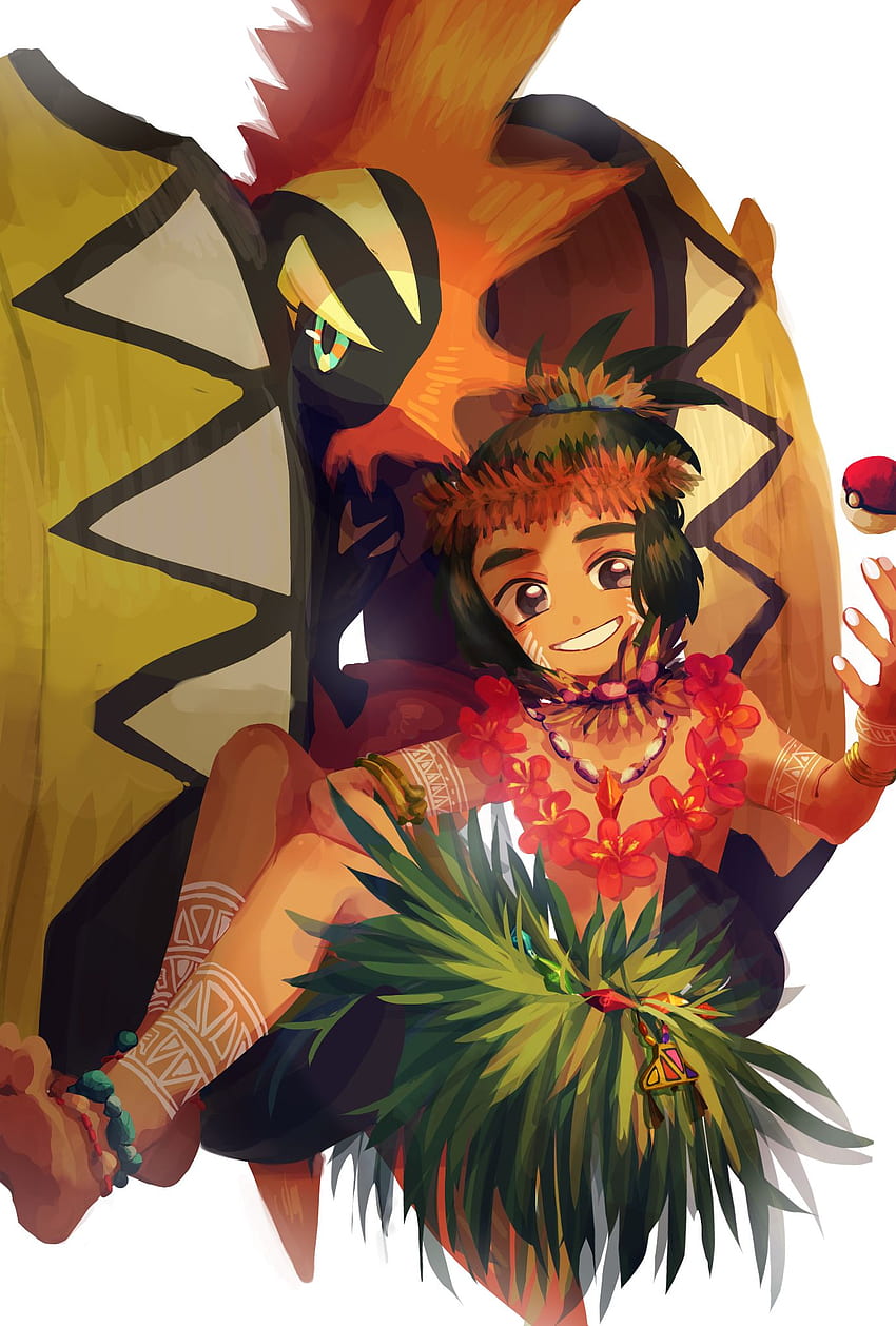 Hau (Pokémon), Mobile Anime Board HD phone wallpaper | Pxfuel