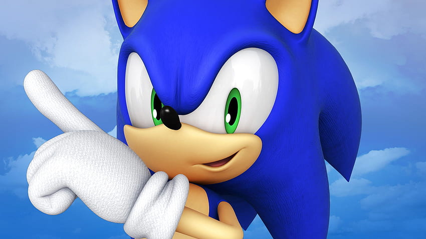 Logo Sonic Face, logo Sonic the Hedgehog papel de parede HD