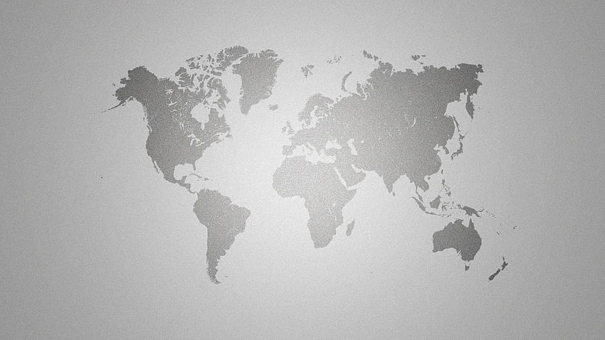 World Map Computer, Grey World Map HD wallpaper