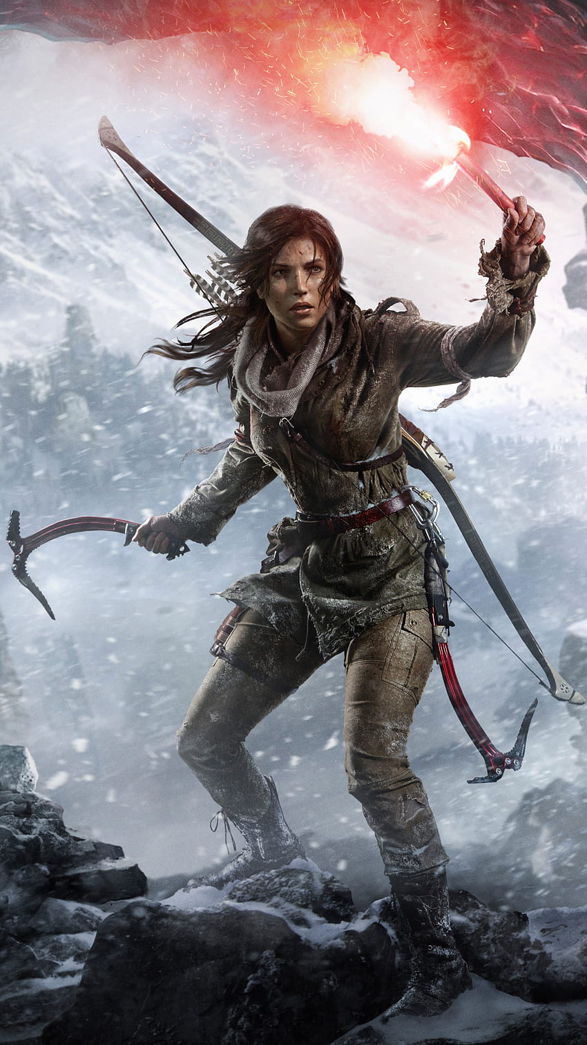 Rise Of The Tomb Raider iPhone Data Src - Póster de Rise Of Tomb Raider, Tomb Raider 5S fondo de pantalla del teléfono