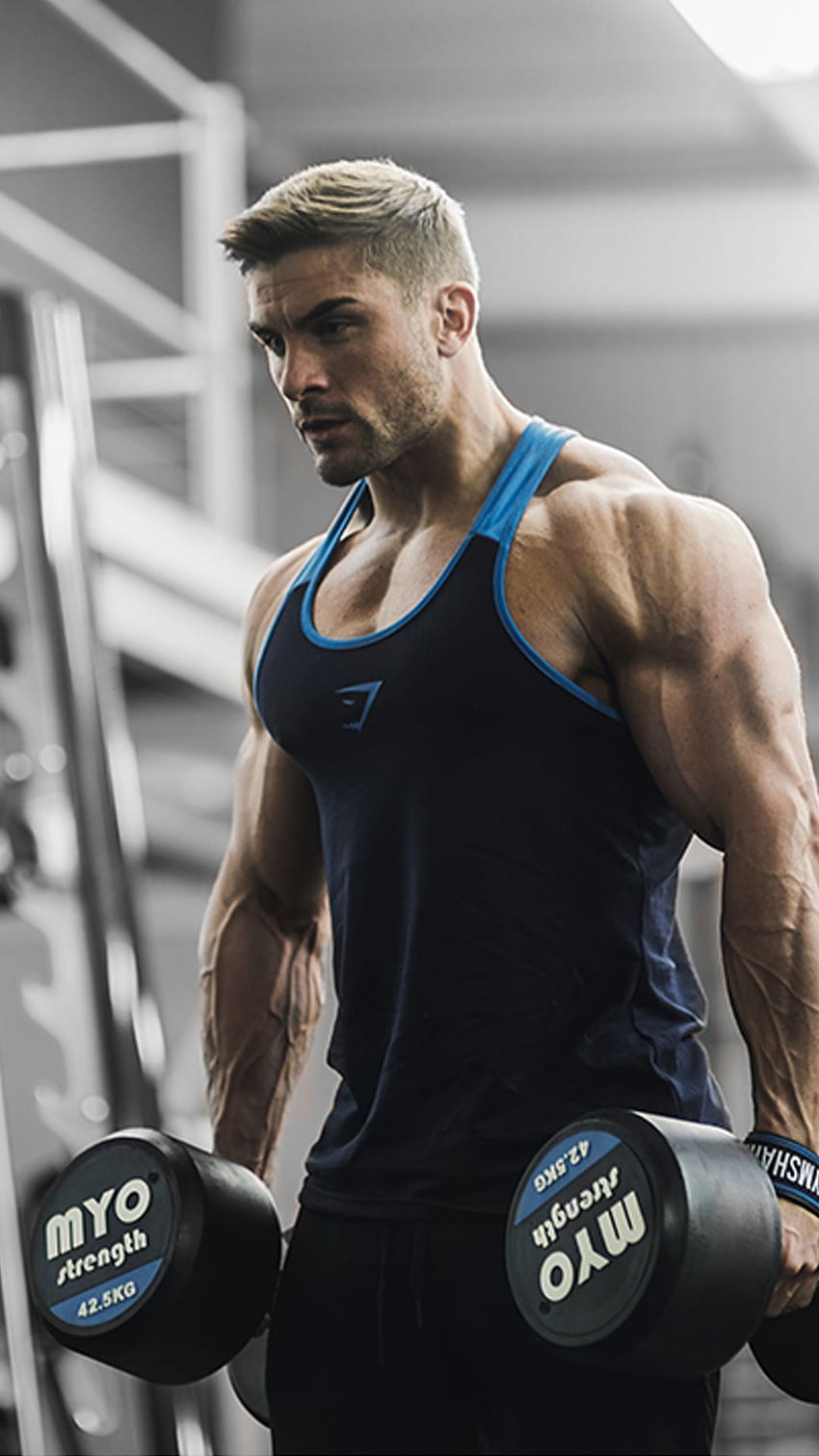 Ryan Terry working out in Gymshark. Fitness Models. Mens HD phone wallpaper