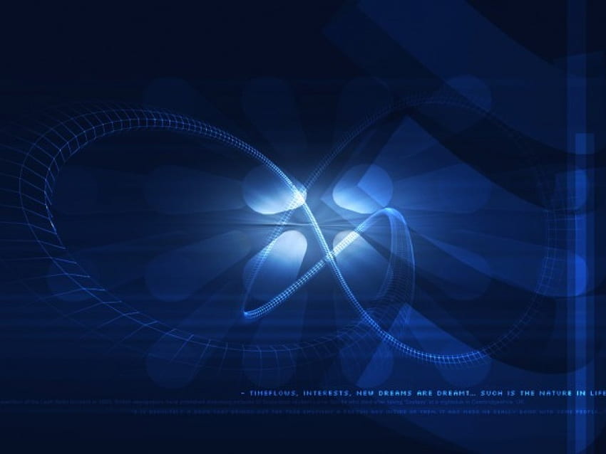 Flow of Time, cable, blue, lights HD wallpaper