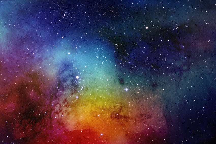 Nebula, karya seni, penuh warna, luar angkasa, bintang Wallpaper HD