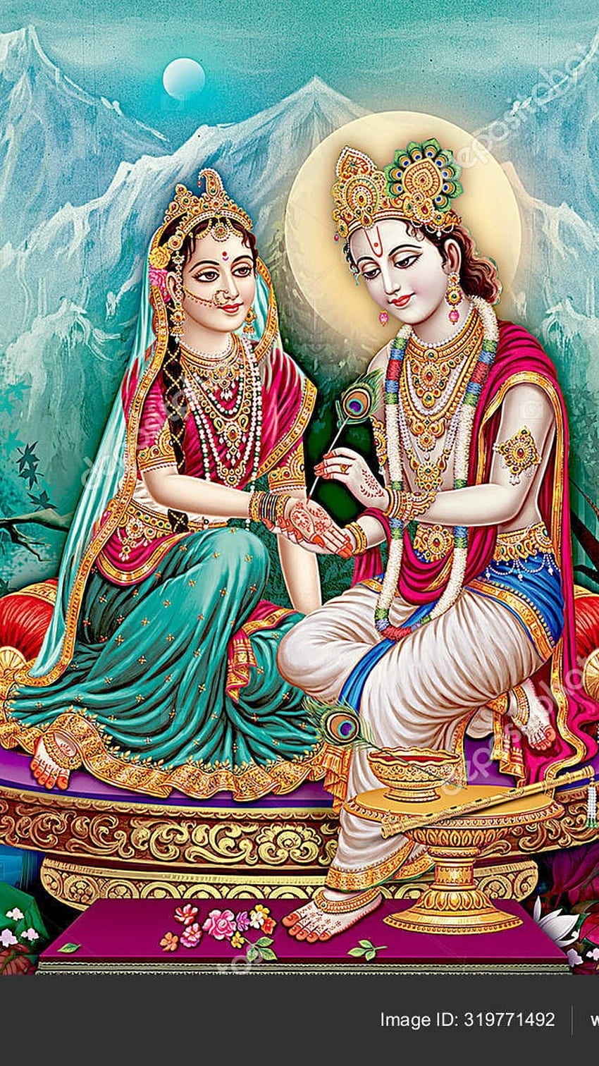 Radha Krishna , Nature Background HD phone wallpaper | Pxfuel