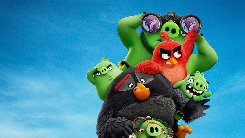 O filme Angry Birds 2, Cute Angry Birds papel de parede HD