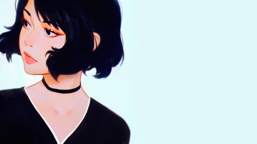 Anime Girl, Semi Realistic, Looking Away, Short Hair - Resolution: HD  wallpaper | Pxfuel