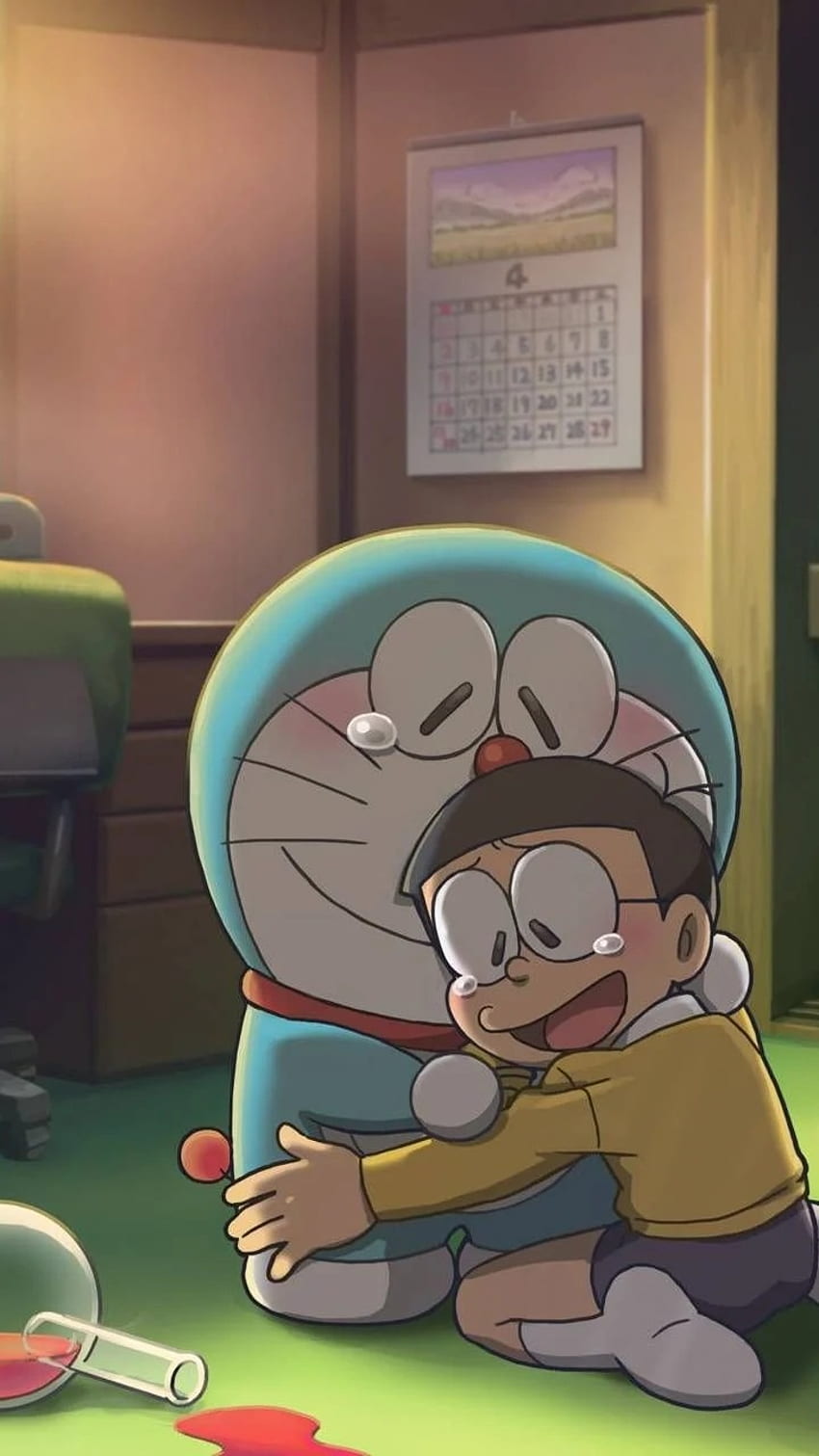 Nobita Doraemon, Caring, Doraemon HD phone wallpaper