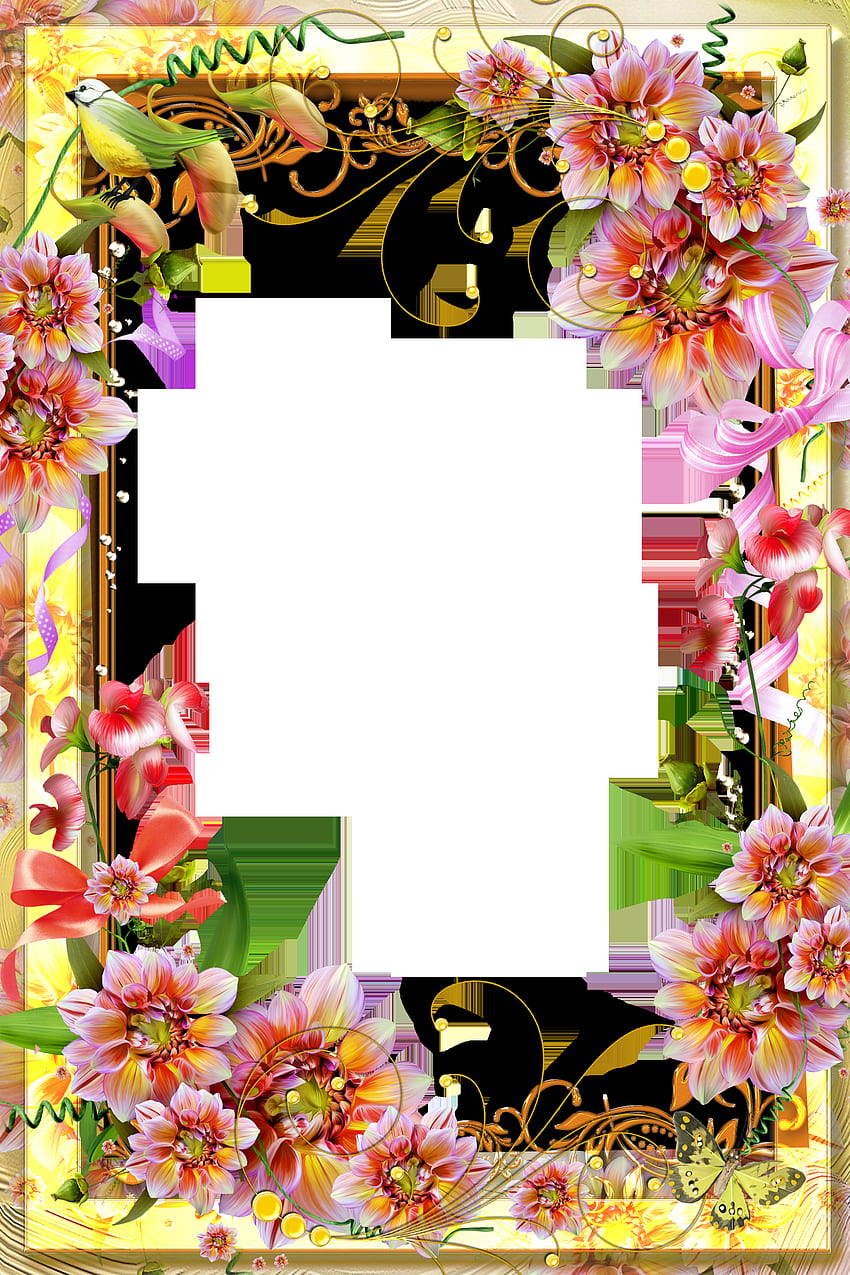 Flower Frames Png, Clip Art, Clip Art on Clipart Library HD phone wallpaper