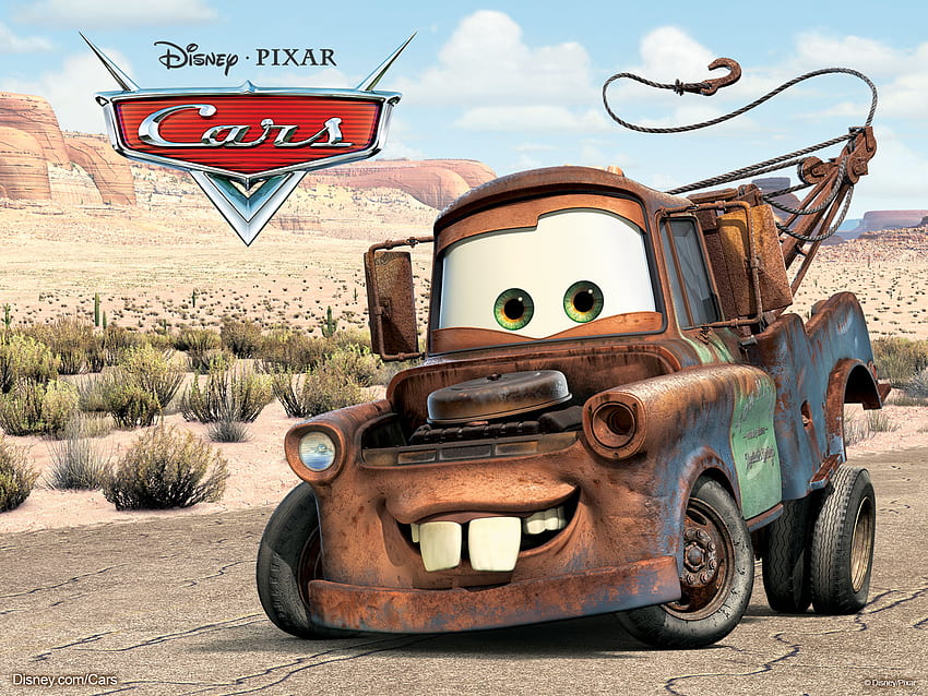 Mater the Tow Truck from Pixar's Cars Movie HD wallpaper