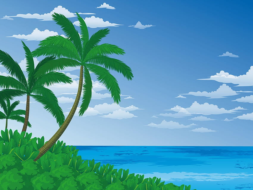 Cartoon Ocean, Beach Cartoon HD wallpaper | Pxfuel