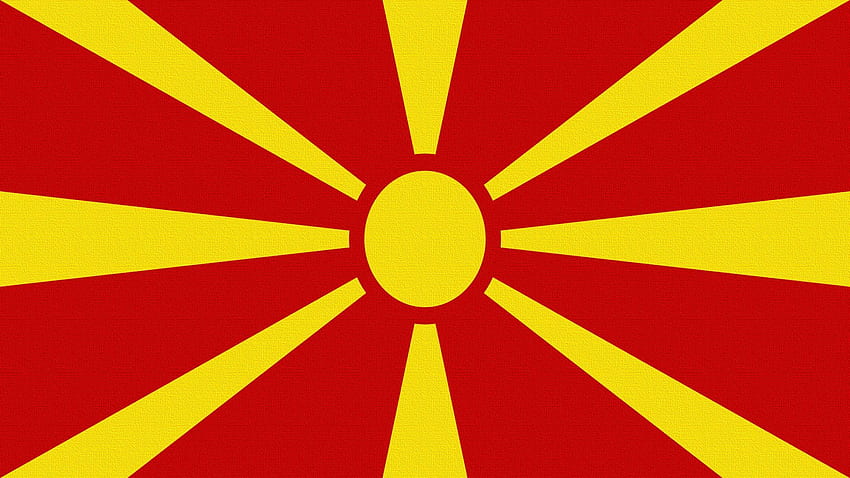 Sun, , , Rays, Beams, Flag, Macedonia HD wallpaper