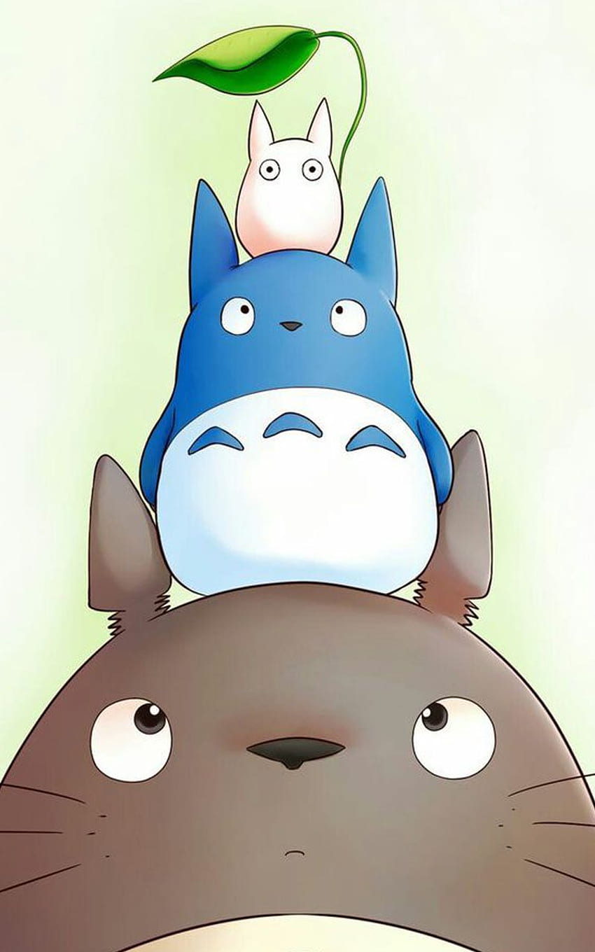 Тоторо. Персонажи от Studio Ghibli, изкуство на Totoro, рисунка на Totoro, Studio Ghibli Cute HD тапет за телефон