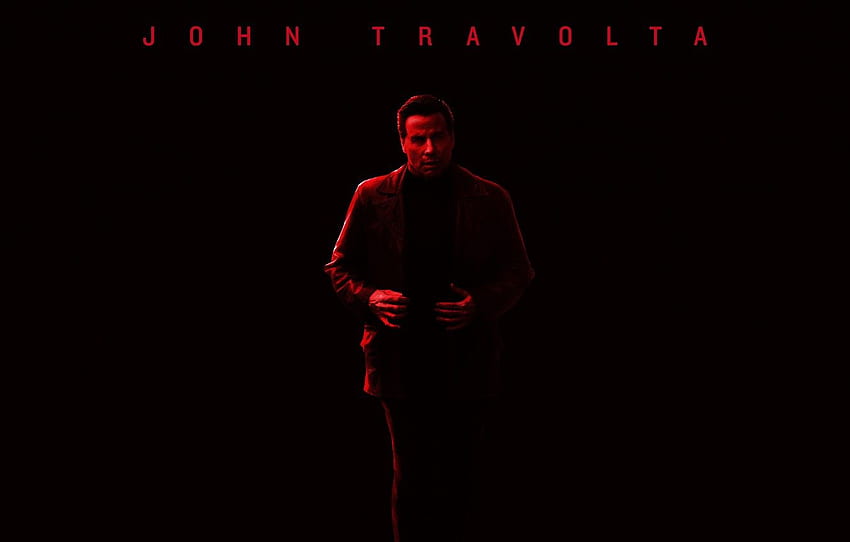 red, black background, poster, drama, crime, John Travolta, John Travolta, biography, John Gotti Sr., Gotti, Code Gotti for , section фильмы HD wallpaper