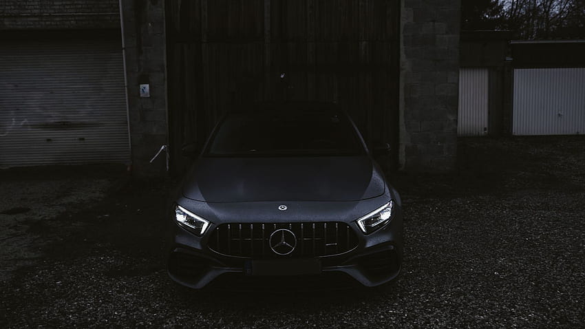 Black Car, Mercedes Benz , , , Background, A45232. mug, Mercedes Dark HD  wallpaper | Pxfuel