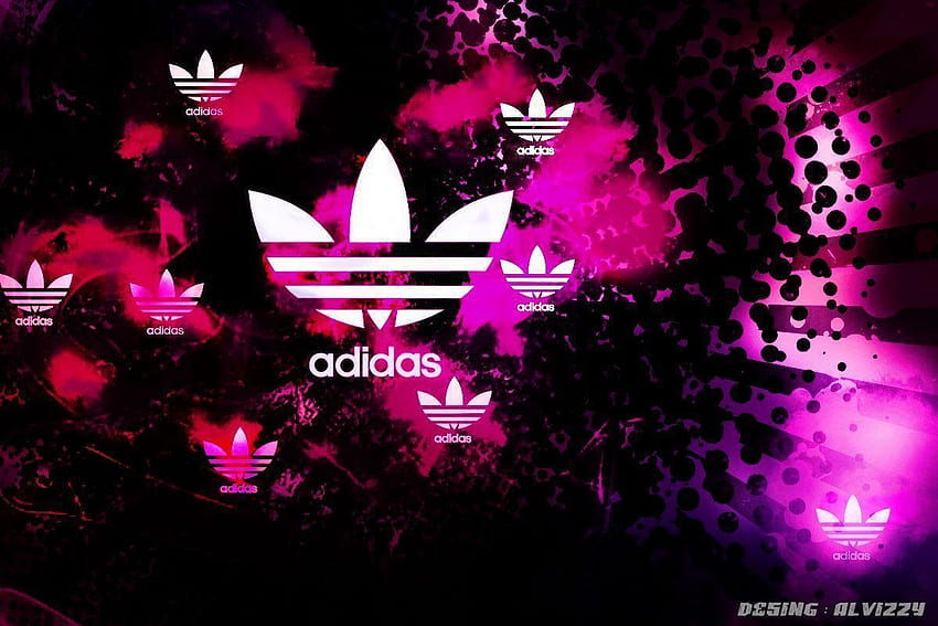 Adidas, Pink Adidas Logo HD wallpaper