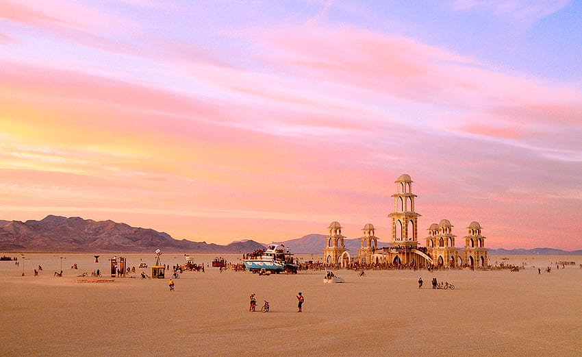 el fotógrafo Philippe Glade captura lo efímero, Burning Man fondo de pantalla