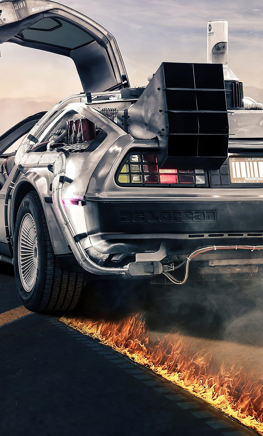 Delorean Back To The Future iPhone , , Background, and HD phone wallpaper
