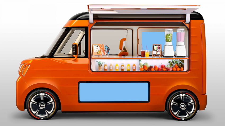 Daihatsu Tempo, Konzept, zukünftiges Auto, orange, Tokyo Motor HD-Hintergrundbild