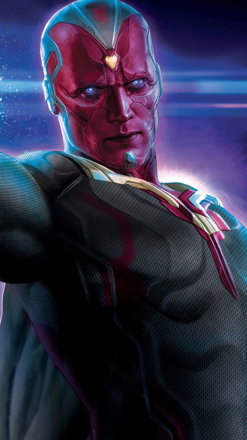 Vision Marvel Comics , Vision Avengers Face HD phone wallpaper