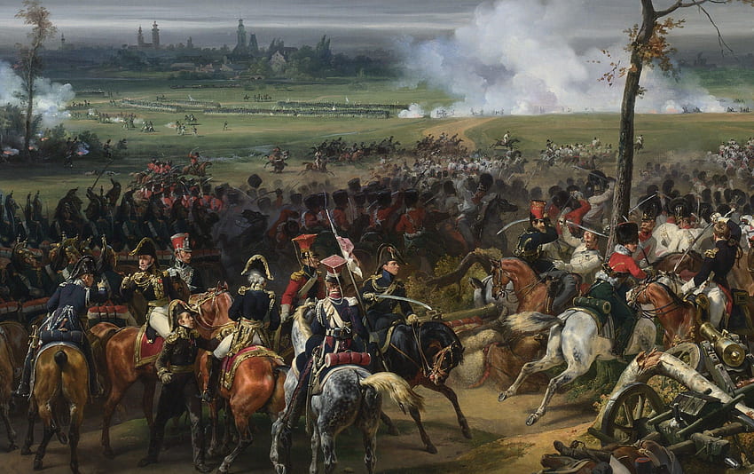 картини, война, история, битки, исторически, кавалерия, Наполеон HD тапет