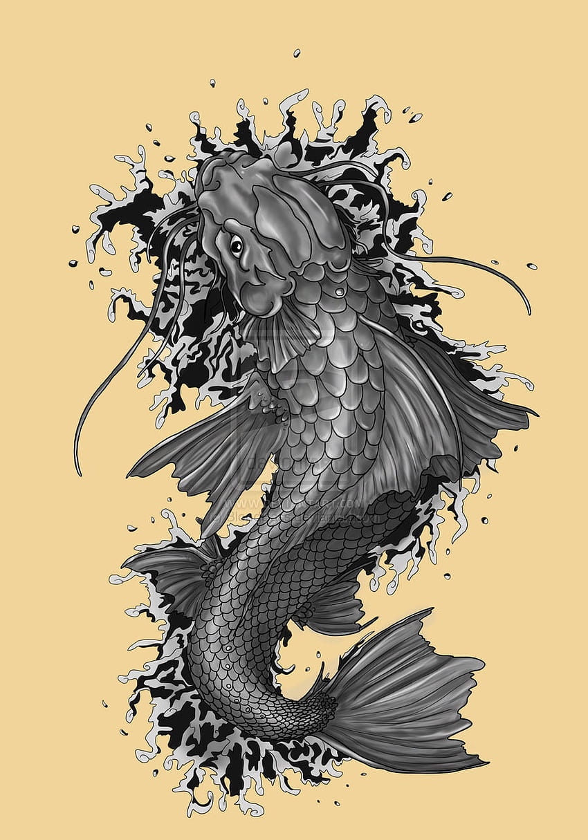 Tattoo uploaded by Inchiostro tattoo studio di Benjamin Tavassi  Koi fish  Japanese tattoo black and gray  Tattoodo