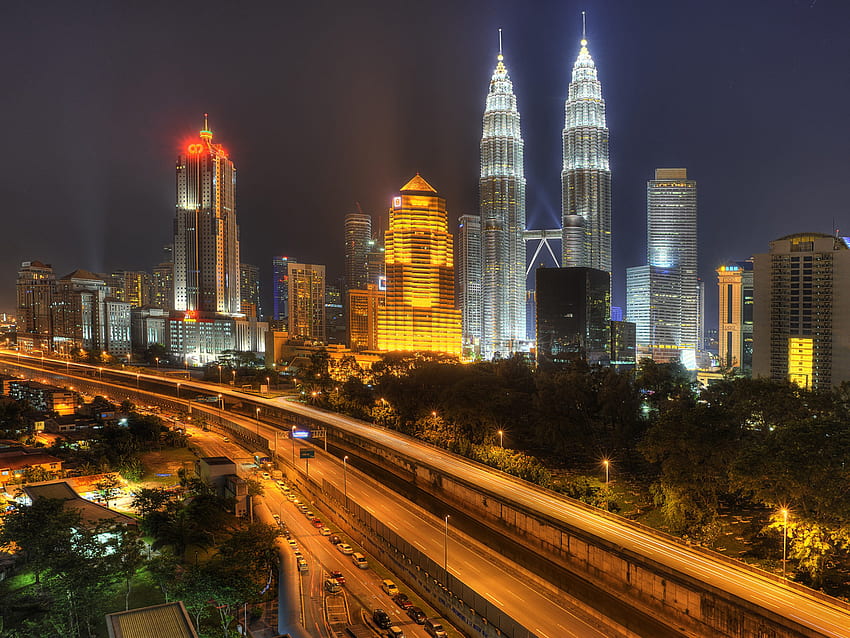 Petronas Twin Towers Kuala Lumpur Malaysia City Of Lights Android For Your Or Phone HD wallpaper