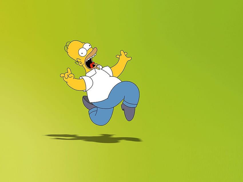 Homer Simpson iPad, Cartoon HD wallpaper