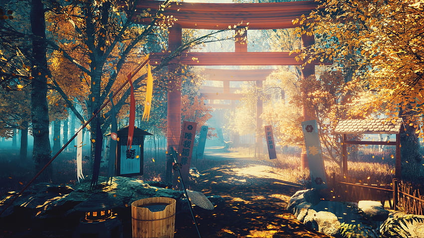 Anime-Landschaft, japanische Landschaft HD-Hintergrundbild