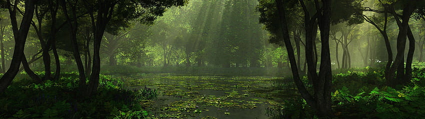 Sammlung von, 3840 x 1080 Wald HD-Hintergrundbild