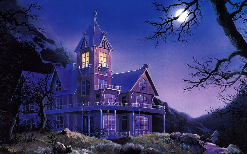 Haunted House and Background, Ghost House HD wallpaper | Pxfuel