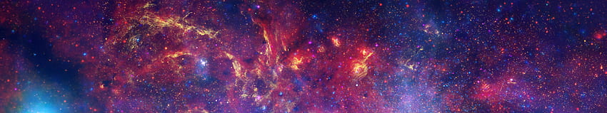 nebulosa, galaxia, espacio exterior, objeto astronómico, atmósfera, evento celestial, universo, cielo, estrella, púrpura - beso, 5760X1080 Espacio púrpura fondo de pantalla
