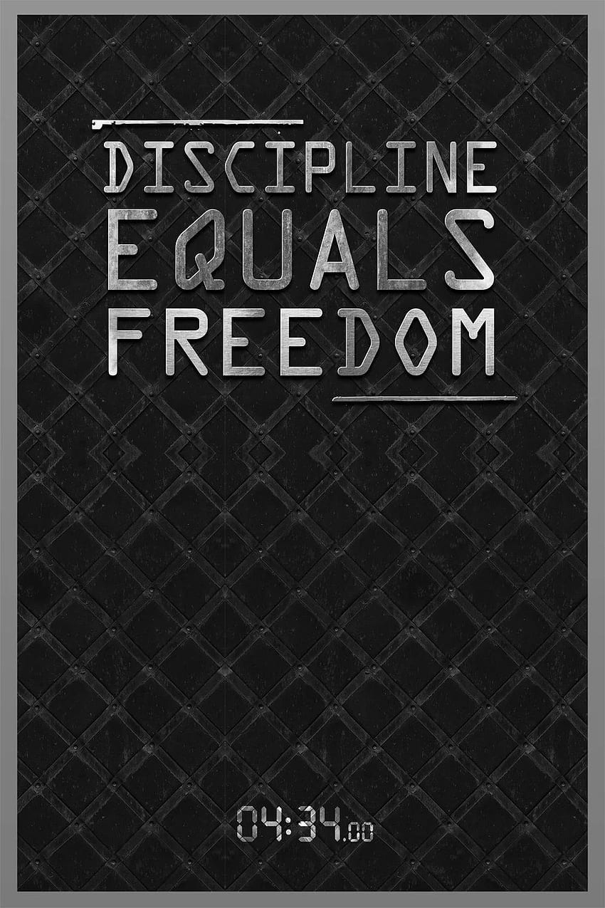 Pôster Discipline Equals dom 24 x 36, Jocko Willink Papel de parede de celular HD