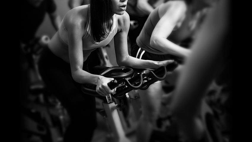 women fitness high resolution . Fit women, Spin bikes, Gym , Cycling Gym HD wallpaper