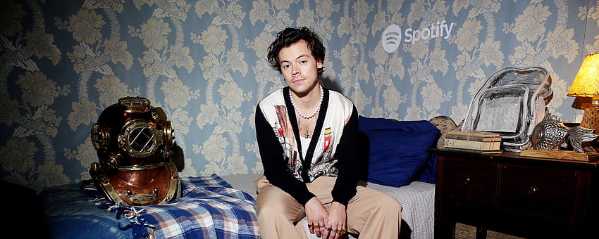 Harry Styles Wore a Very Ruffled Dress for “The Guardian Weekend HD wallpaper