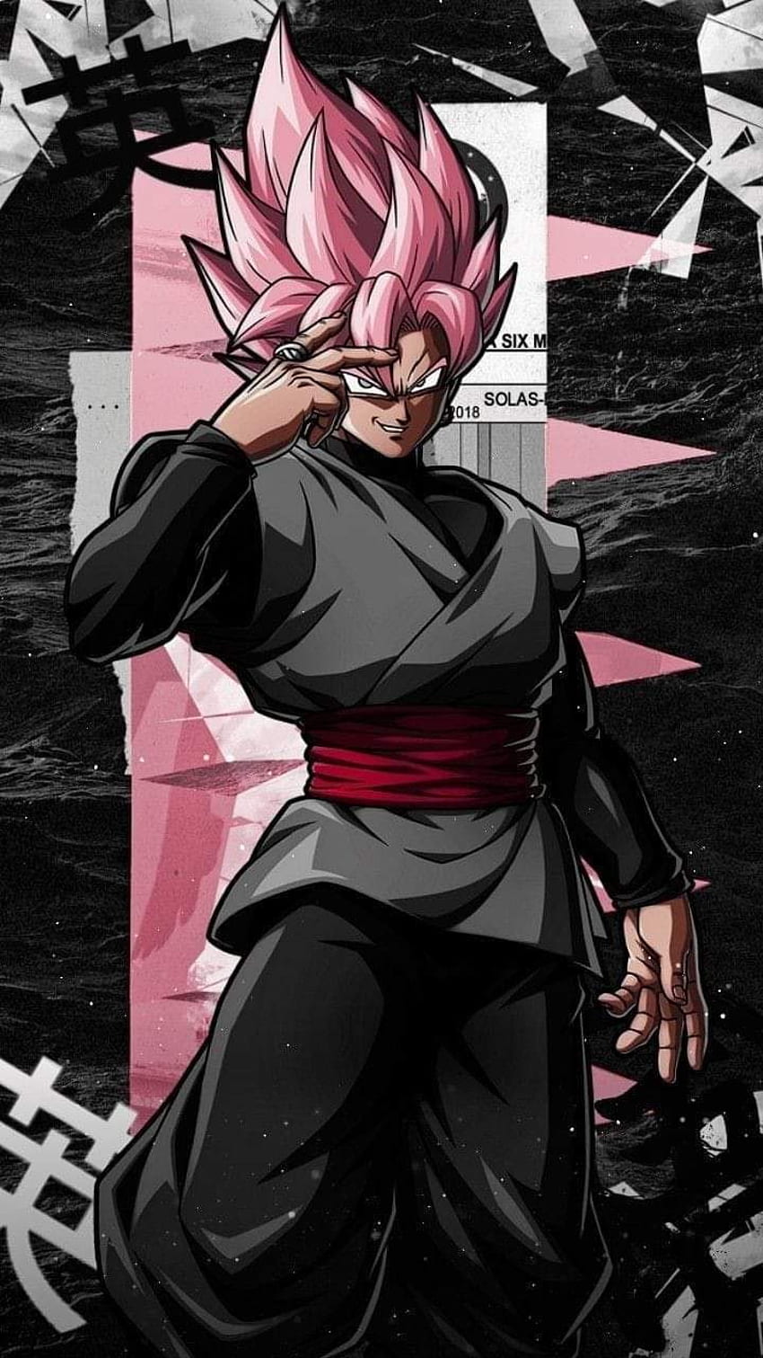 Goku schwarz, magenta, pink HD-Handy-Hintergrundbild