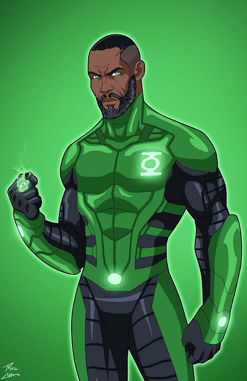 Green Lantern John Stewart (Earth 27) Commission By Phil Cho HD phone wallpaper