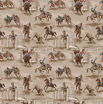 Vintage Cowboy Fabric Wallpaper and Home Decor  Spoonflower