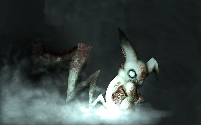 Pokemon creepypasta Scared out of my wits, Ghost Pikachu HD wallpaper