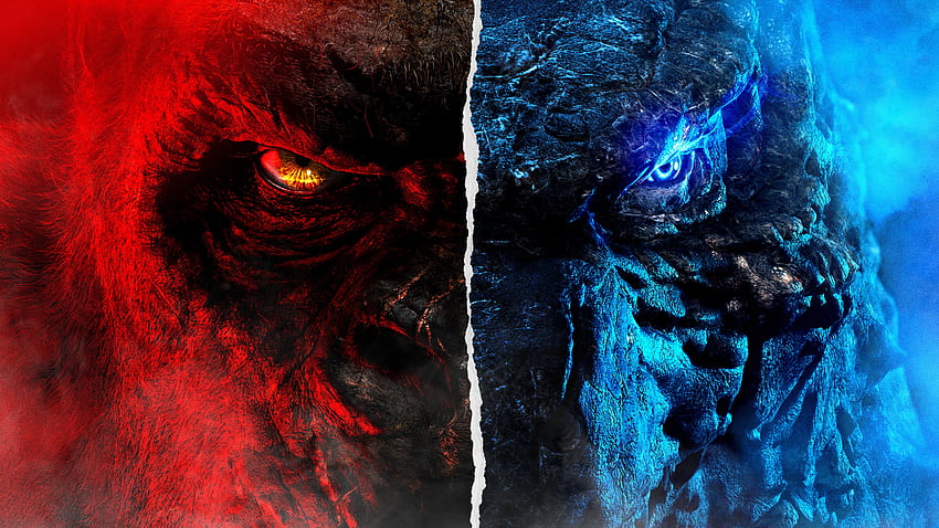 Godzilla King Kong Face Godzilla Vs King Kong ., 3D 킹콩 HD 월페이퍼
