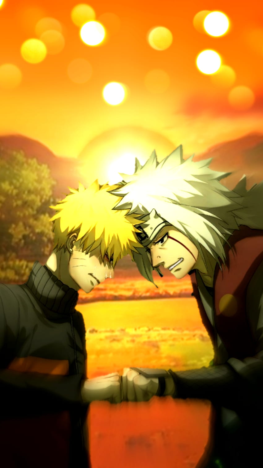 Naruto und Jiraya, Naruto Shippuden, Anime HD-Handy-Hintergrundbild