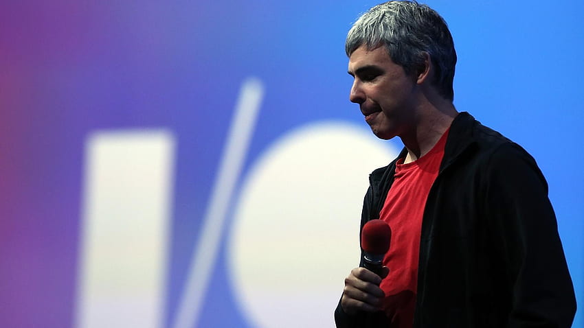 Larry Page di Google resiste alla segretezza ma accetta i problemi di privacy. Financial Times Sfondo HD