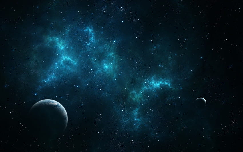 Of Space, Full Background for PC & Mac, Laptop, Tablet, Mobile Phone, Blue Galaxy  HD wallpaper | Pxfuel